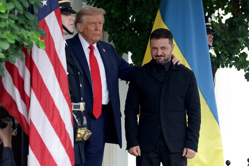 Trump an Zelensky