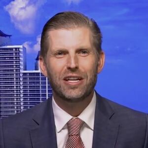 Eric Trump lashed out Monday night after the Wall Street Journal published a bizarre sketch allegedly sent by his father to Jeffrey Epstein for the financier’s 50th birthday book.