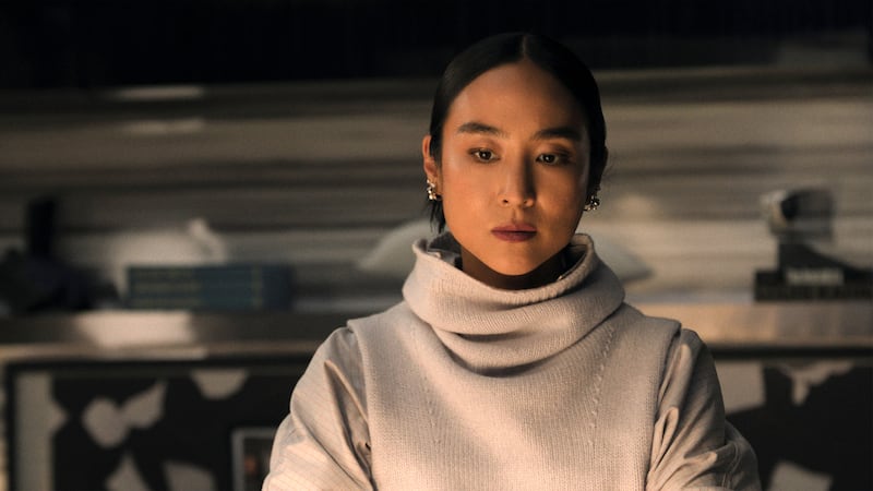 Greta Lee in "The Morning Show."