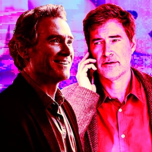 A photo illustration of Billy Crudup and Mark Duplass.
