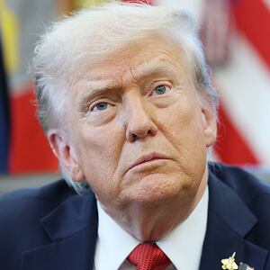 U.S. President Donald Trump speaks in the Oval Office at the White House on October 06, 2025 in Washington, DC. Trump and other cabinet secretaries spoke on an executive order that will increase the development and production of Alaska's natural resources.