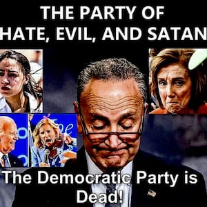 Trump rolled out this meme, an old favourite, in an unhinged rant.