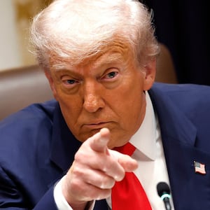 Donald Trump and Peter Doocy