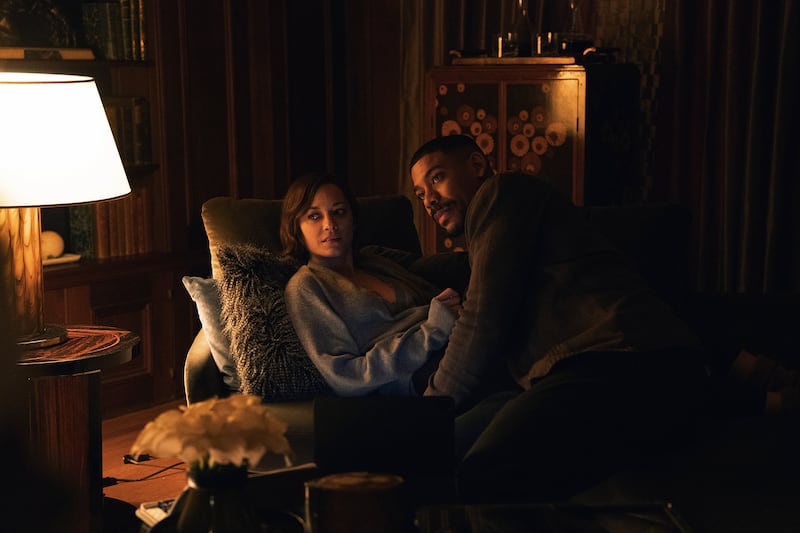 Marion Cotillard and Aaron Pierre in "The Morning Show."