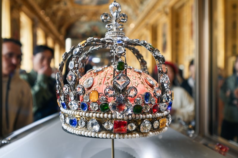 Many experts believe the stolen jewels, including this crown, have already been stripped down to be sold as individual pieces.