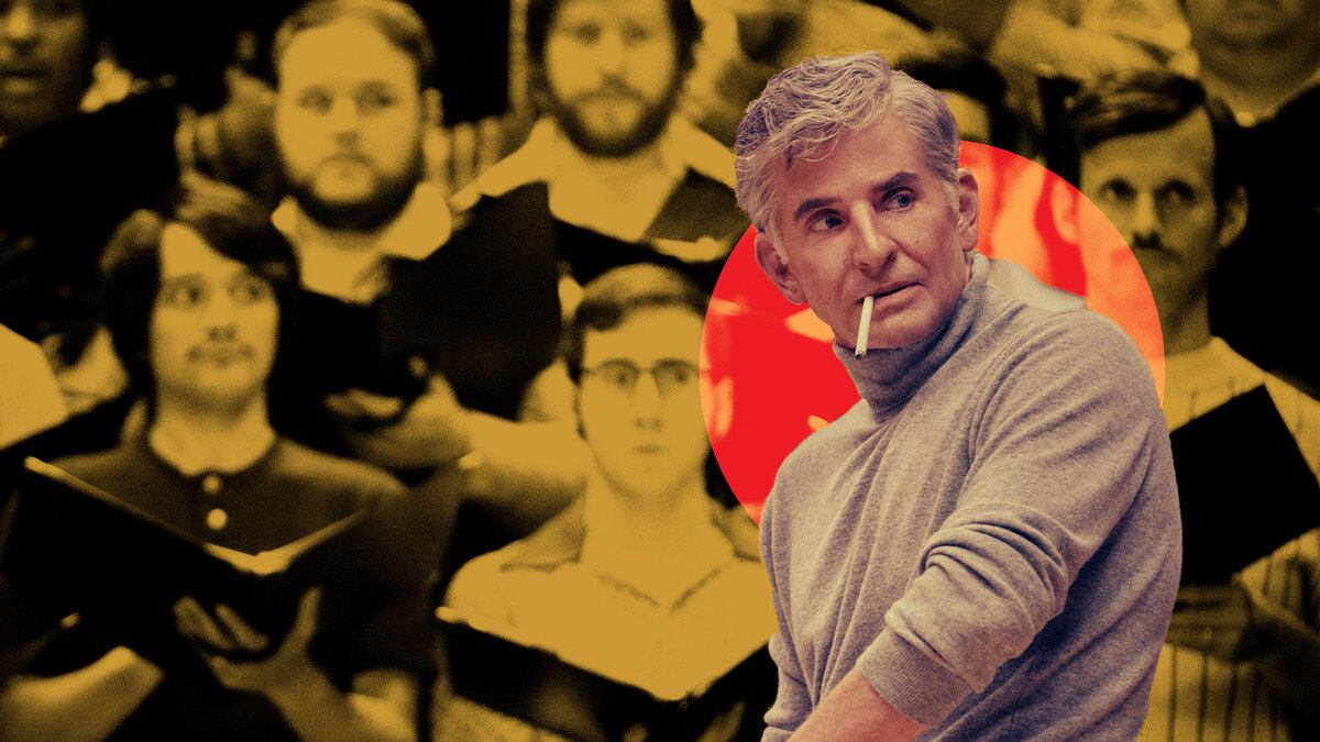 A photo illustration of Bradley Cooper in ‘Maestro’