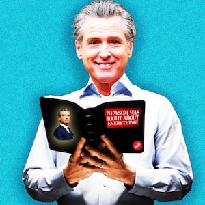 Gavin Newsom photo illustration