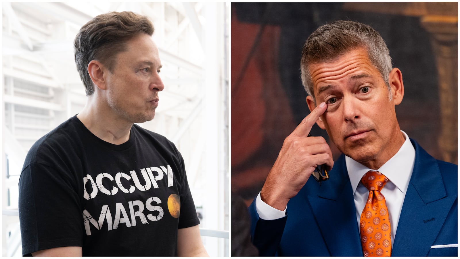 Elon Musk and Sean Duffy