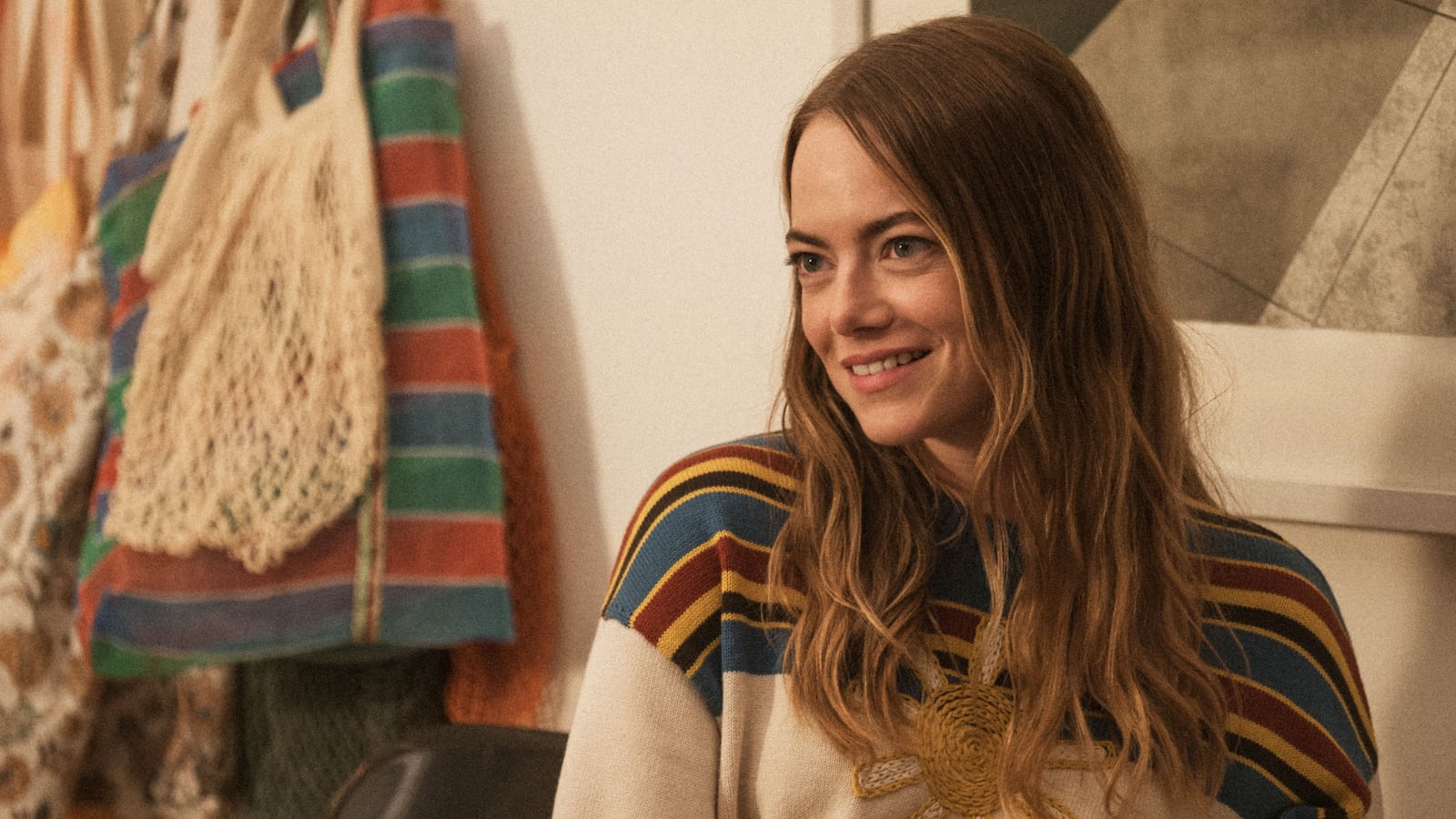 A photo including a Emma Stone in the show The Curse on Showtime